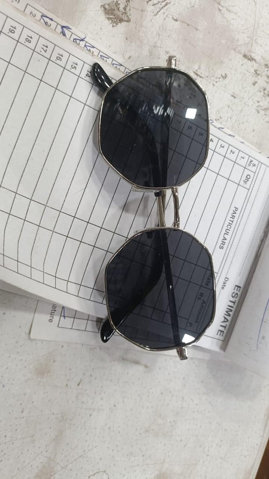Suga Octagon Round Black Sunglass – Bold, Stylish & Timeless